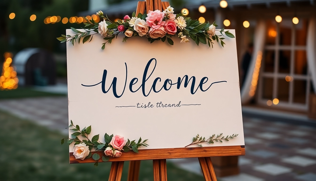 Elevate Your Wedding with a Beautifully Custom Wedding Welcome Sign