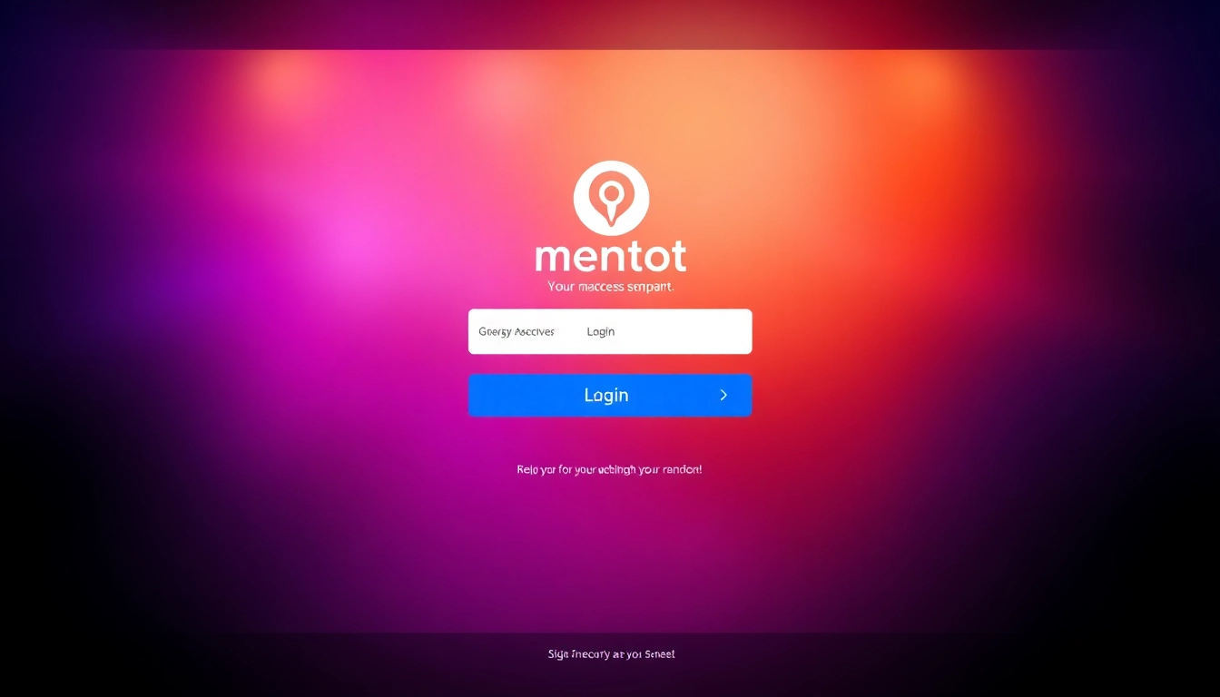 Mentot login screen showcasing a secure, user-friendly interface with easy access to trusted slot and togel services in Indonesia.