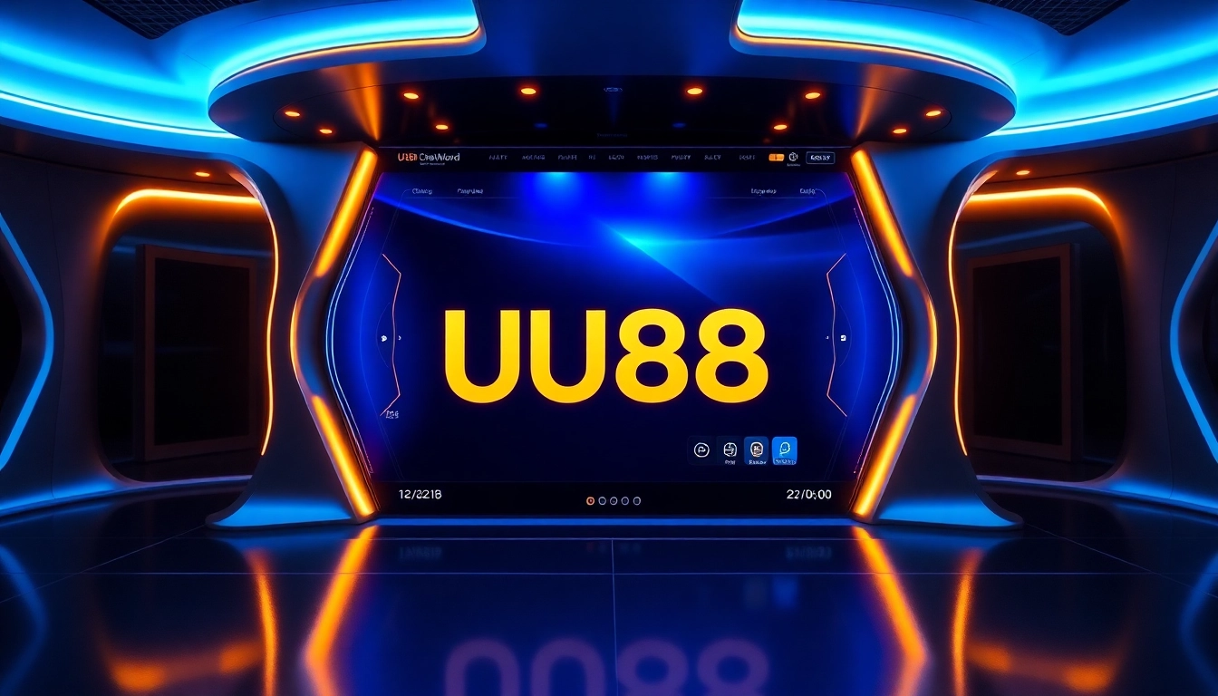 Reliable UU88 online casino platform interface with user-friendly design, emphasizing security and entertainment features for players.