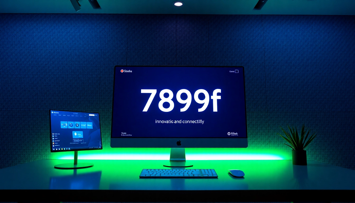 789f branding on a sophisticated digital interface highlighting innovative online solutions for modern users.